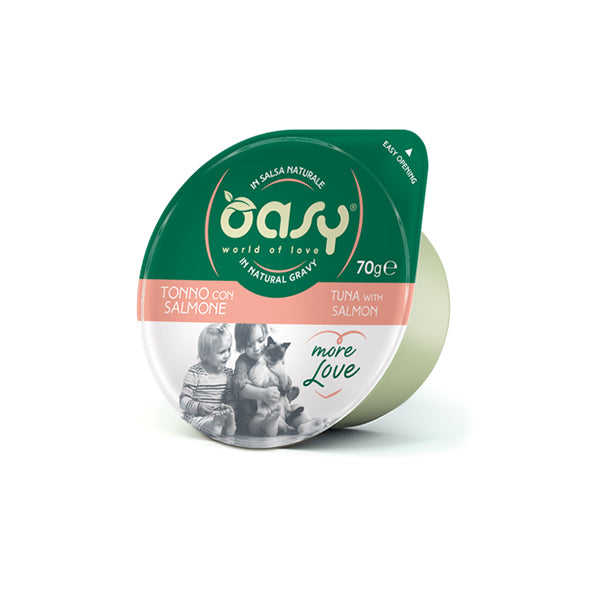 Oasy MORE LOVE Gatto 70g • Tonno con Salmone