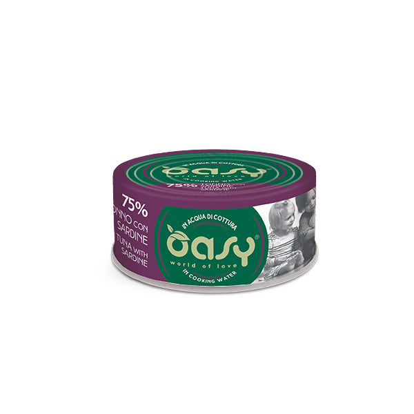 Oasy MORE LOVE Gatto 70g • Tonno con Sardine