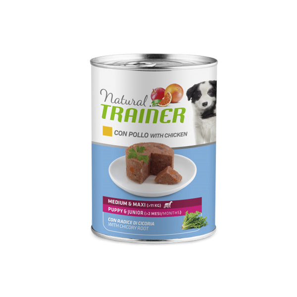 Natural Trainer - Umido - Maintenance - Medium & Maxi - Puppy & Junior con pollo