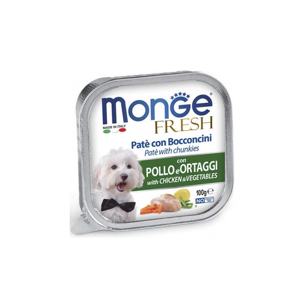 Monge Fresh -  Paté e Bocconcini con Pollo e Verdure