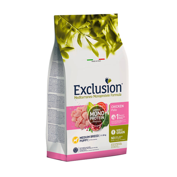 Exclusion Mediterraneo Monoproteic Puppy Medium Pollo