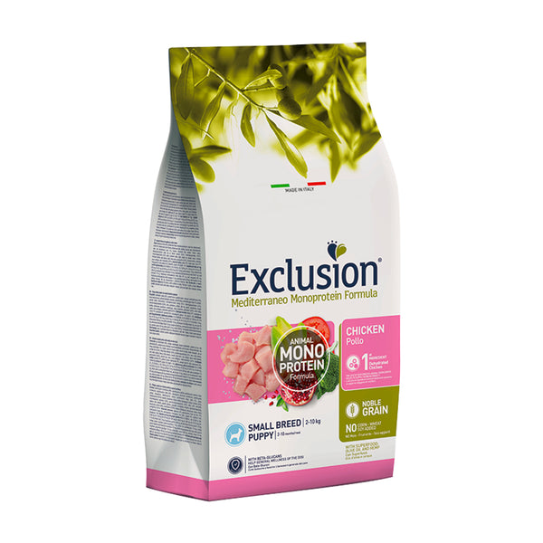 EXCLUSION MEDITERRANEO Monoproteic puppy small al pollo