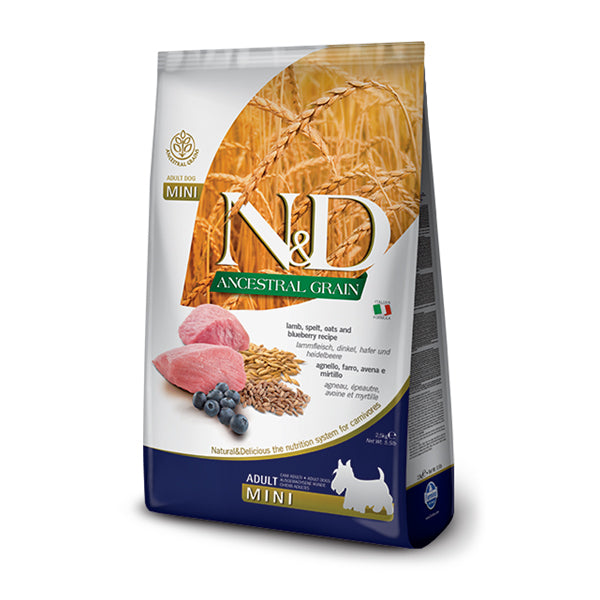 Farmina N&D Ancestal Grain Agnello e Mirtillo Adult Mini