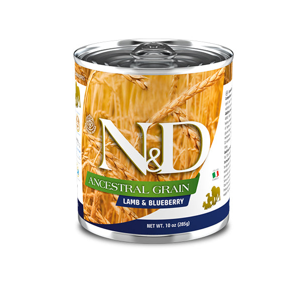 Farmina N&D Umido Cane Ancestral Grain Agnello e Mirtillo 285gr