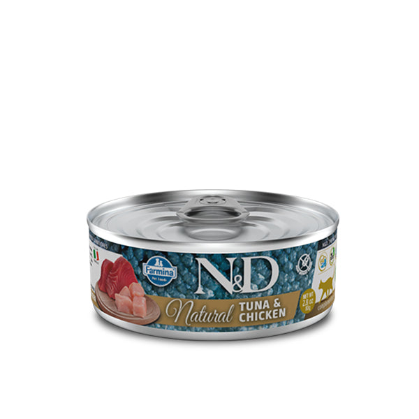 Farmina N&D Natural Tonno e Pollo Umido Gatto 80gr