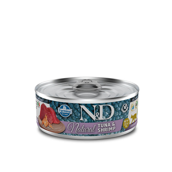 Farmina N&D Natural Tonno e Gamberetti Umido Gatto 80gr