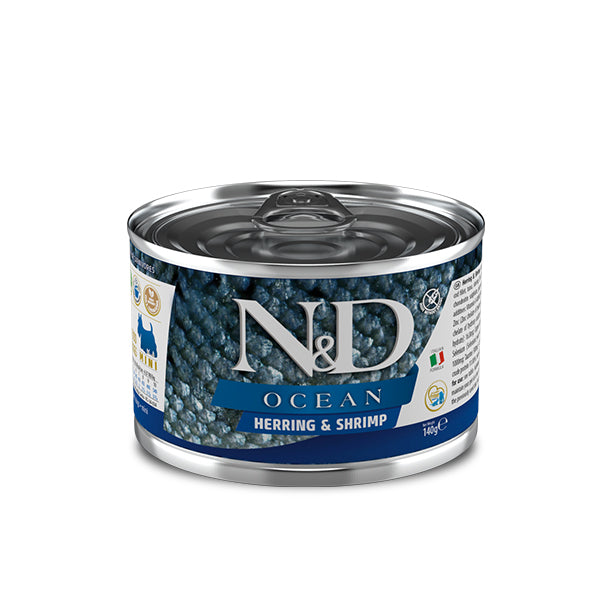 Farmina umido cane N&D Ocean Aringa e Gamberetto 140gr