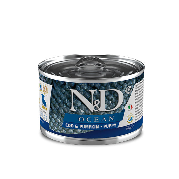 Farmina umido cane N&D Ocean  Merluzzo e Zucca Puppy Mini 140gr