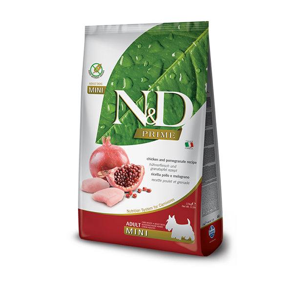 Farmina N&D Prime Adult Mini Grain Free Pollo e Melograno