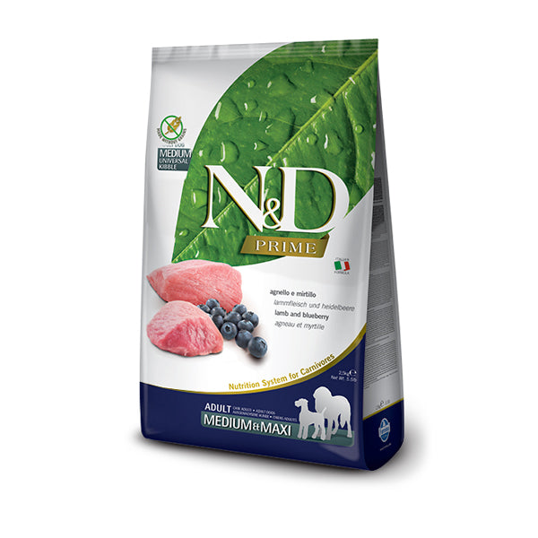 Farmina N&D Prime Cane agnello e mirtilli Adult Medium Maxi