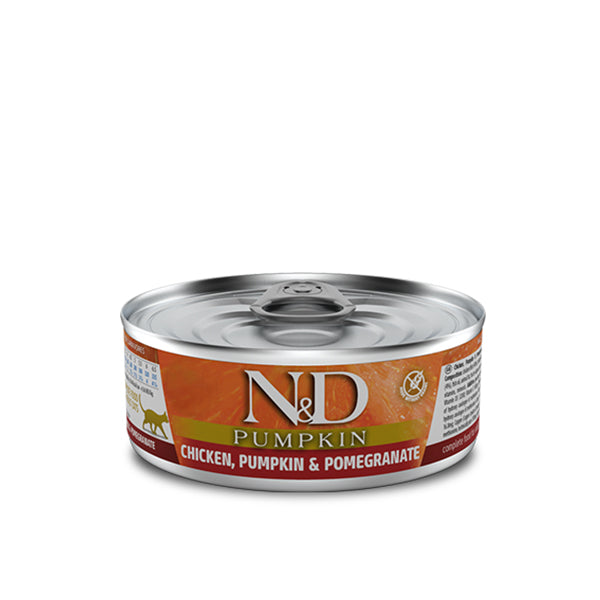 Farmina Umido Gatto N&D Pumpkin Pollo, Zucca e Melograno 80g