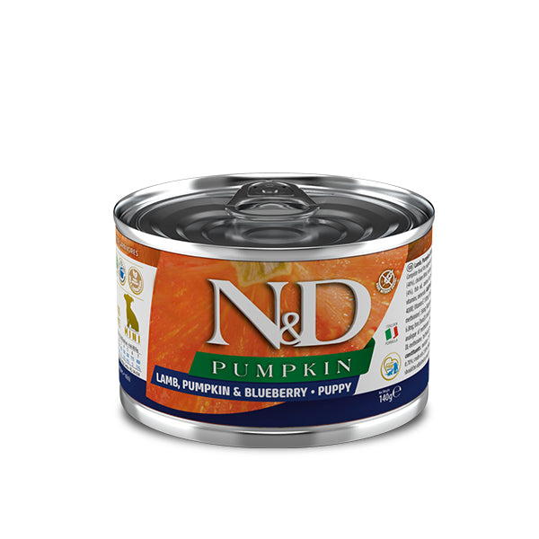 Farmina Umido Cane N&D Agnello, Zucca e Mirtillo Puppy 140gr