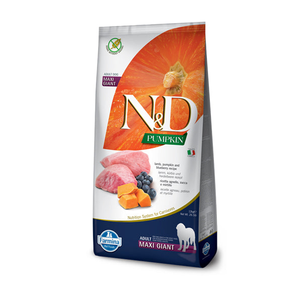 Farmina N&D zucca Agnello e Mirtillo Adult Maxi Giant