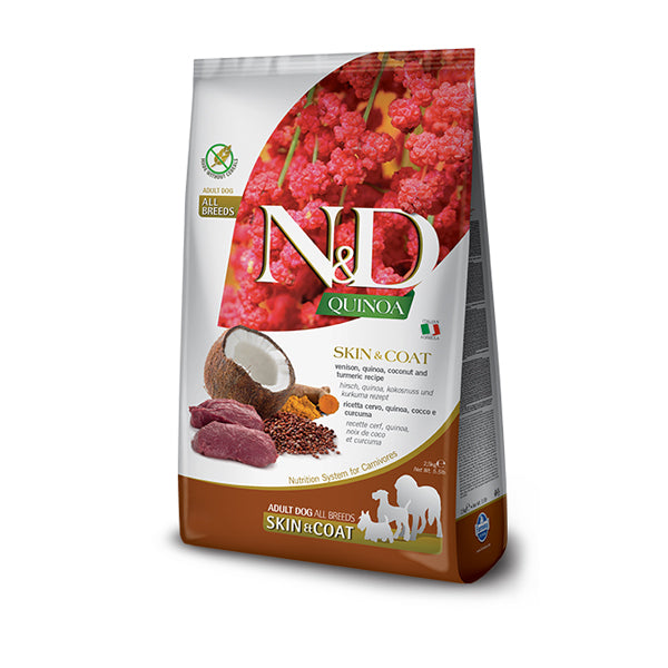 Farmina N&D Quinoa Skin & Coat Venison Adult