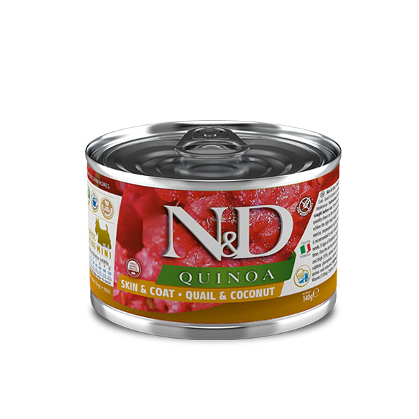 Farmina Umido Cane N&D Quinoa Skin&Coat Quaglia e Cocco 140gr