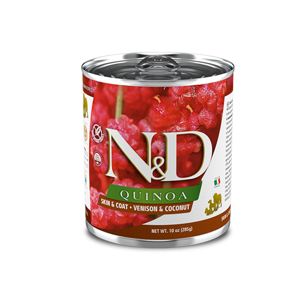 Farmina Umido Cane N&D Quinoa Skin & Coat Venison Adult  285gr