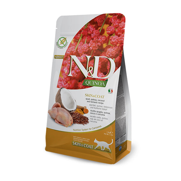 Farmina Gatto N&D Quinoa skin & Coat Quaglia