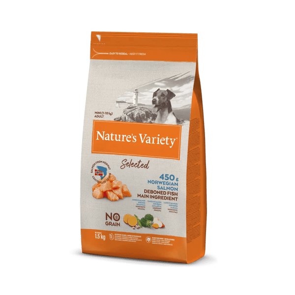 Nature's Variety no grain mini adult salmone norvegese