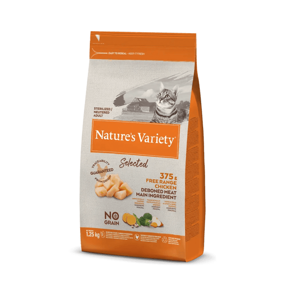 Nature's Variety no grain adult sterilised pollo allevato a terra
