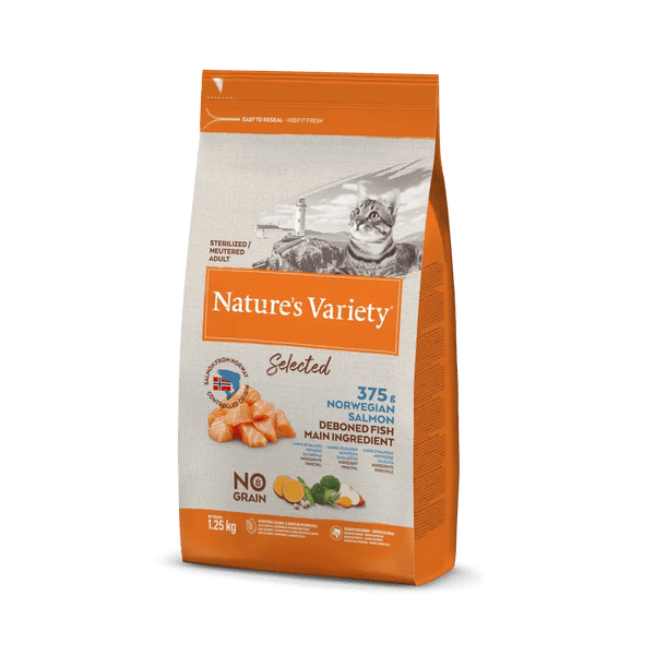 Nature's Variety no grain adult sterilised salmone norvegese