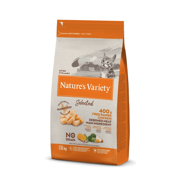 Nature's Variety no grain cat kitten pollo allevato a terra