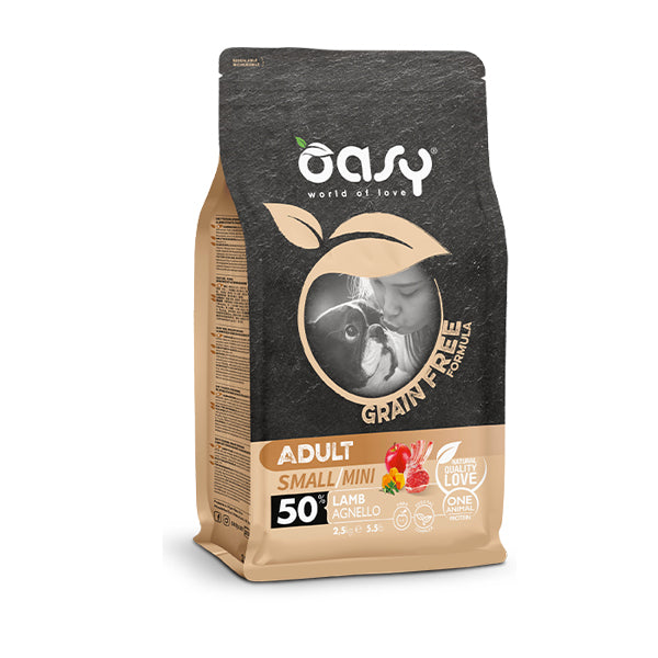 Oasy Dog GRAIN FREE - Adult Small Mini Agnello