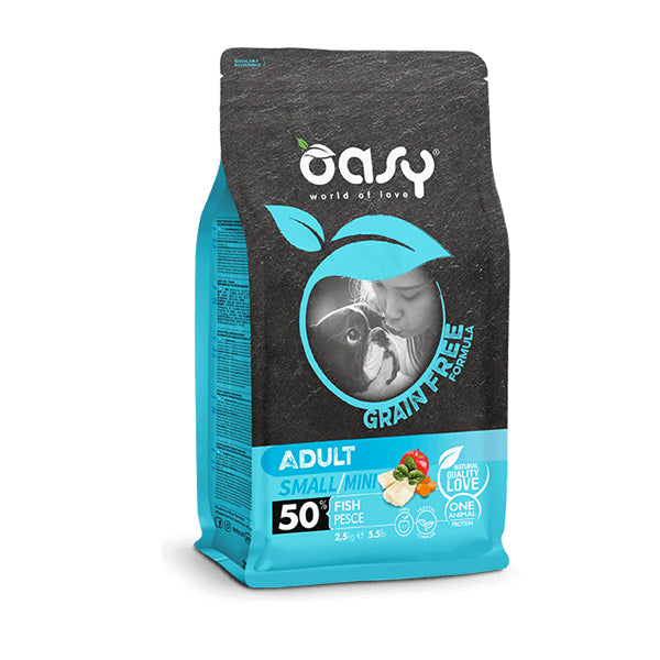 Oasy Dog GRAIN FREE - Adult Small Mini Pesce