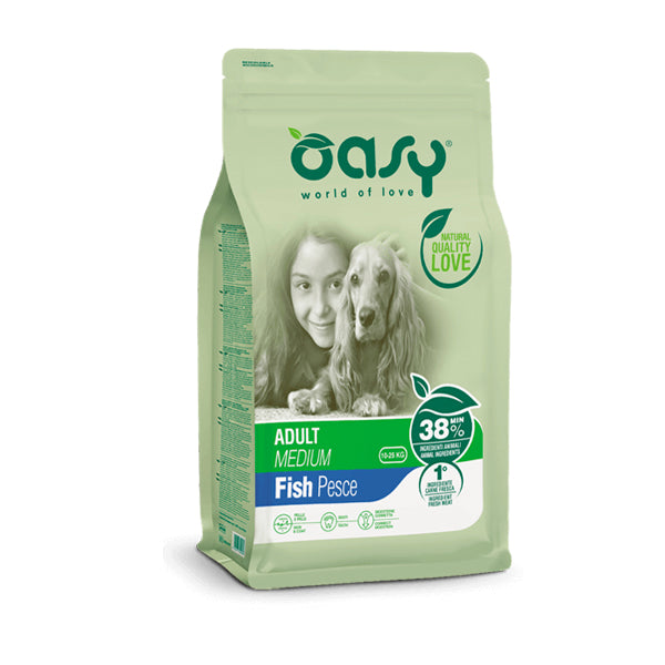 Oasy Dog Adult Medium Pesce