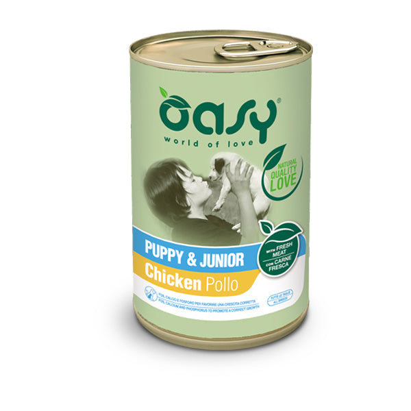 Oasy Dog- Paté Puppy & Junior Pollo 400g
