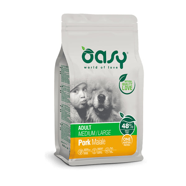 Oasy monoproteico  Adult Medium Large Maiale