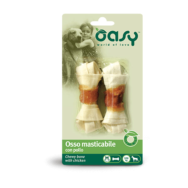 Oasy SNACK - Osso masticabile con Pollo - M