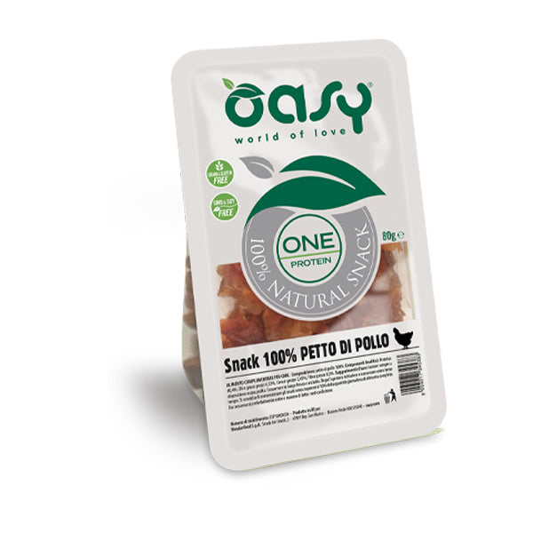 Oasy SNACK NATURALE - One Protein 100% Petto di Pollo