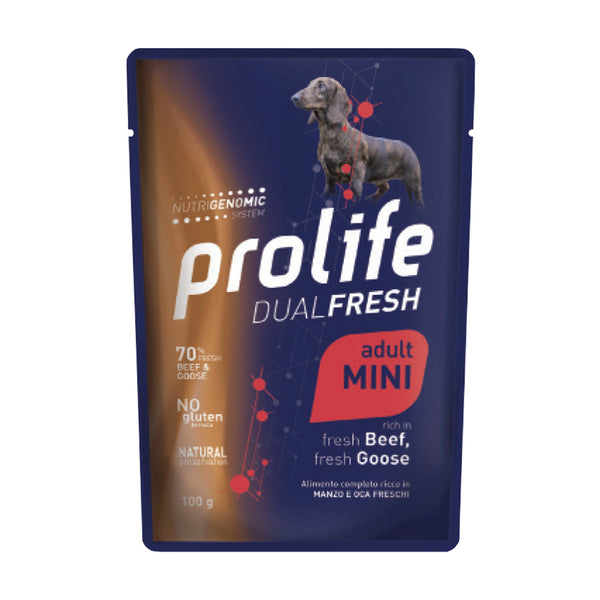Prolife Dual Fresh adult mini Manzo & Oca - umido cane