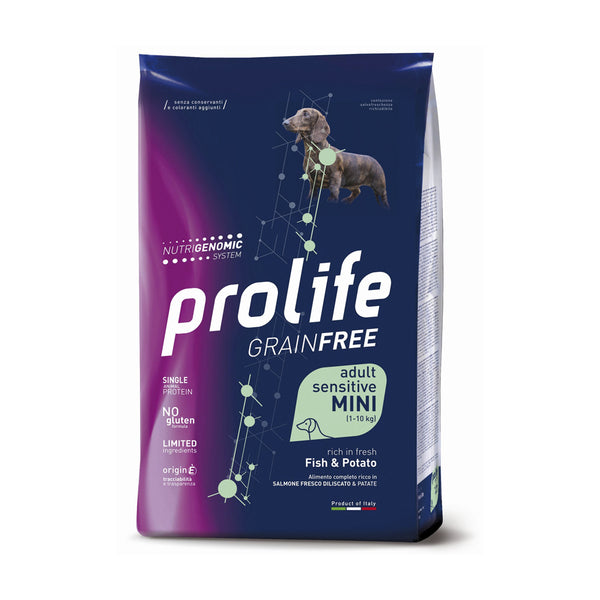 Prolife Cane Grain Free adult sensitive mini Pesce & Patate