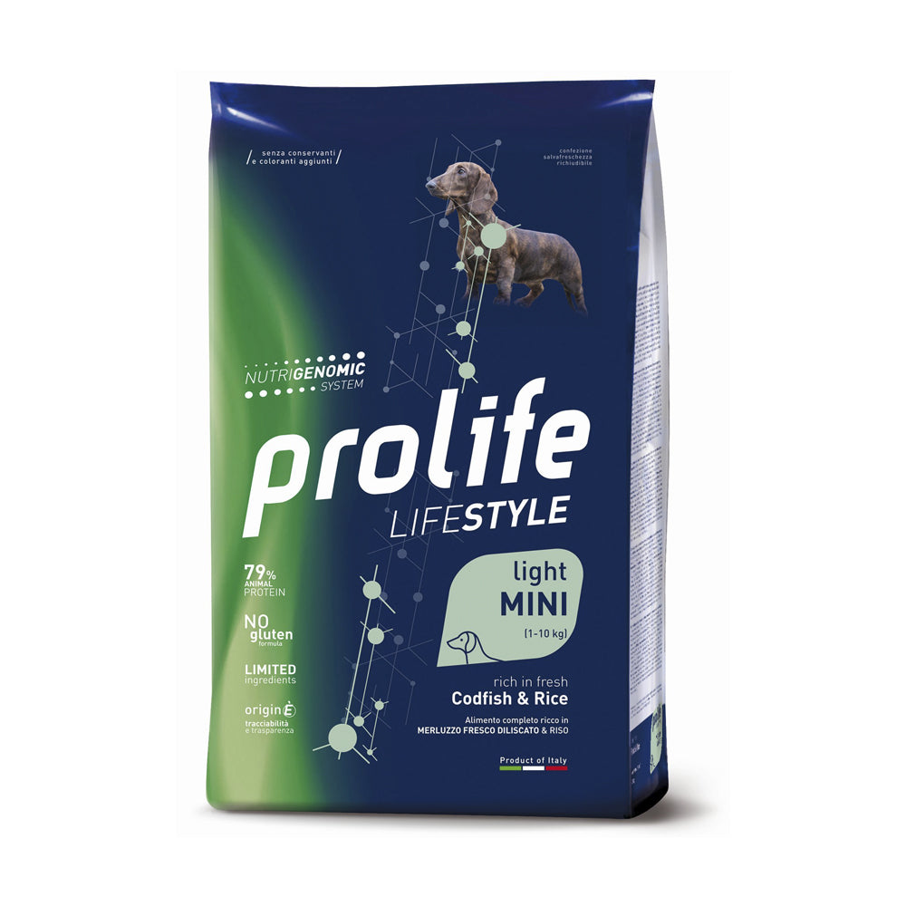Prolife Cane Life Style adult mini light Merluzzo & Riso