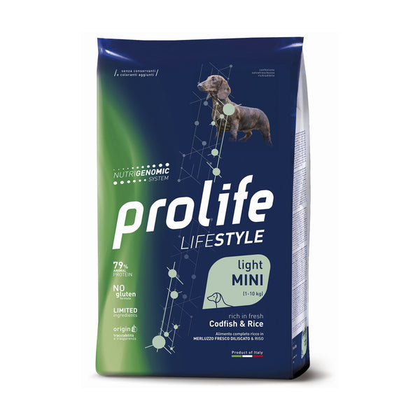 Prolife Cane Life Style adult mini light Merluzzo & Riso