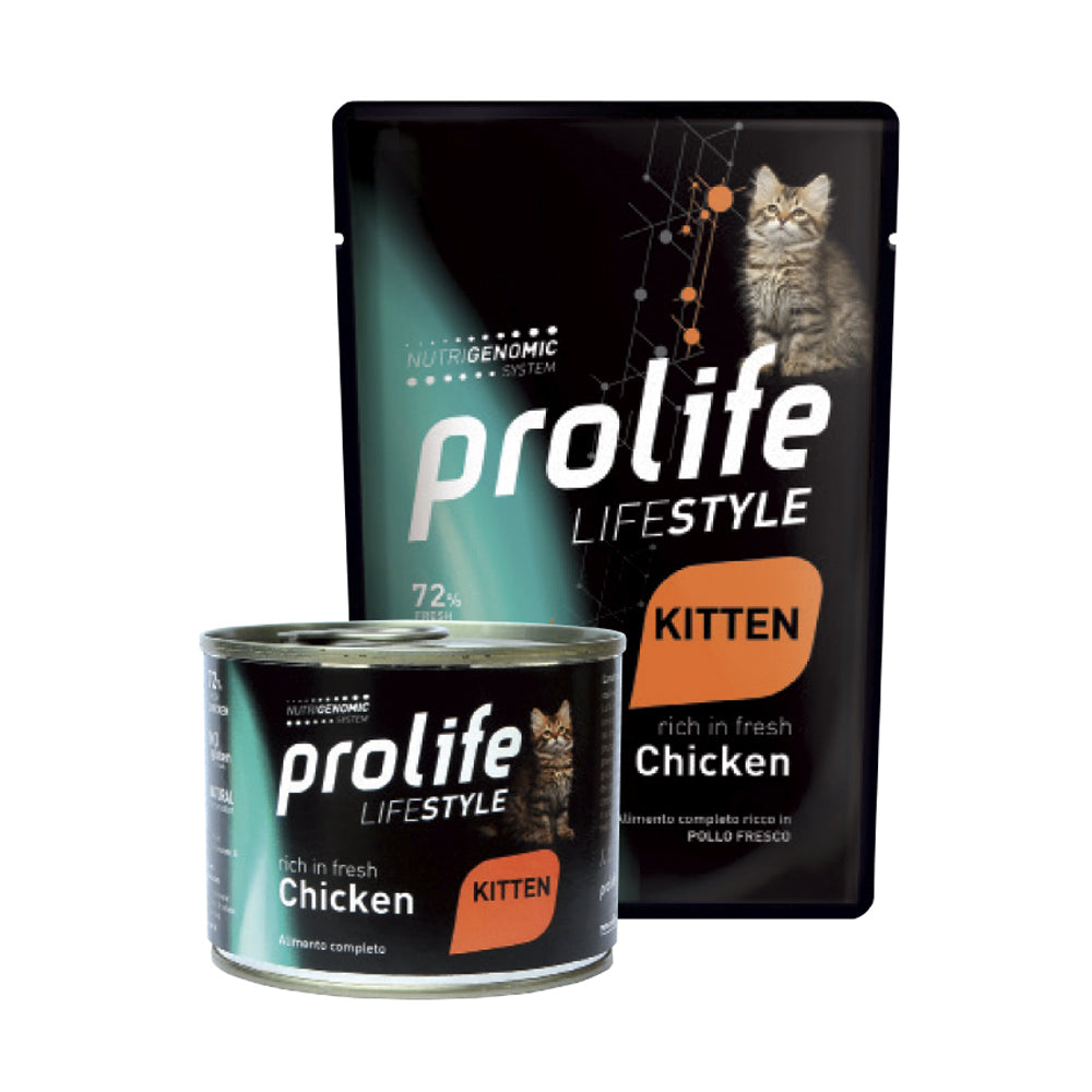 Prolife Life Style kitten Pollo - umido gatto