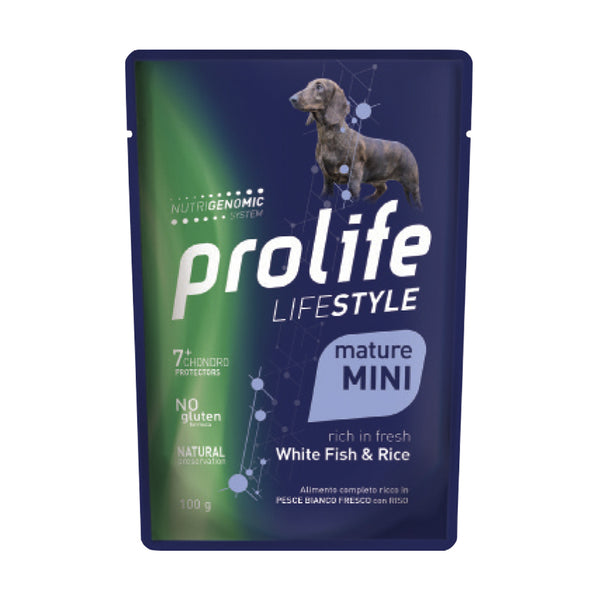 Prolife Life Style mature mini Pesce bianco & Riso - umido cane