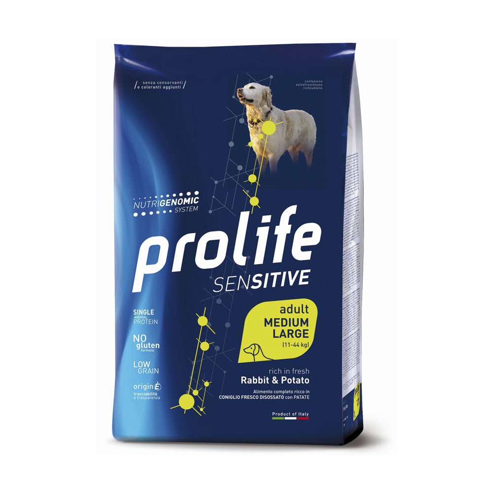 Prolife Cane Sensitive adult medium large Coniglio & Patate