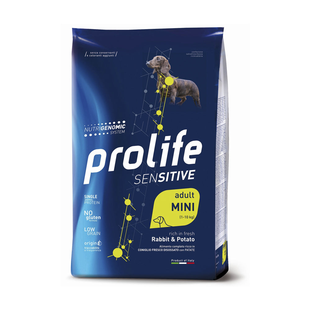 Prolife Cane Sensitive adult mini Coniglio & Patate