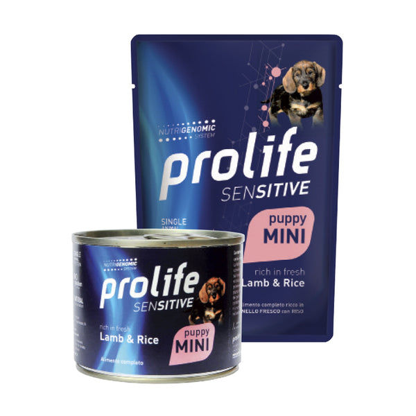 Prolife Sensitive puppy mini Agnello & Riso - umido cane