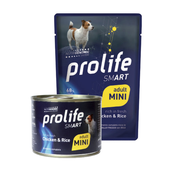 Prolife Smart adult mini Pollo & Riso - umido cane