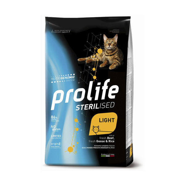 Prolife Gatto Sterilised Light Manzo, Oca & Riso