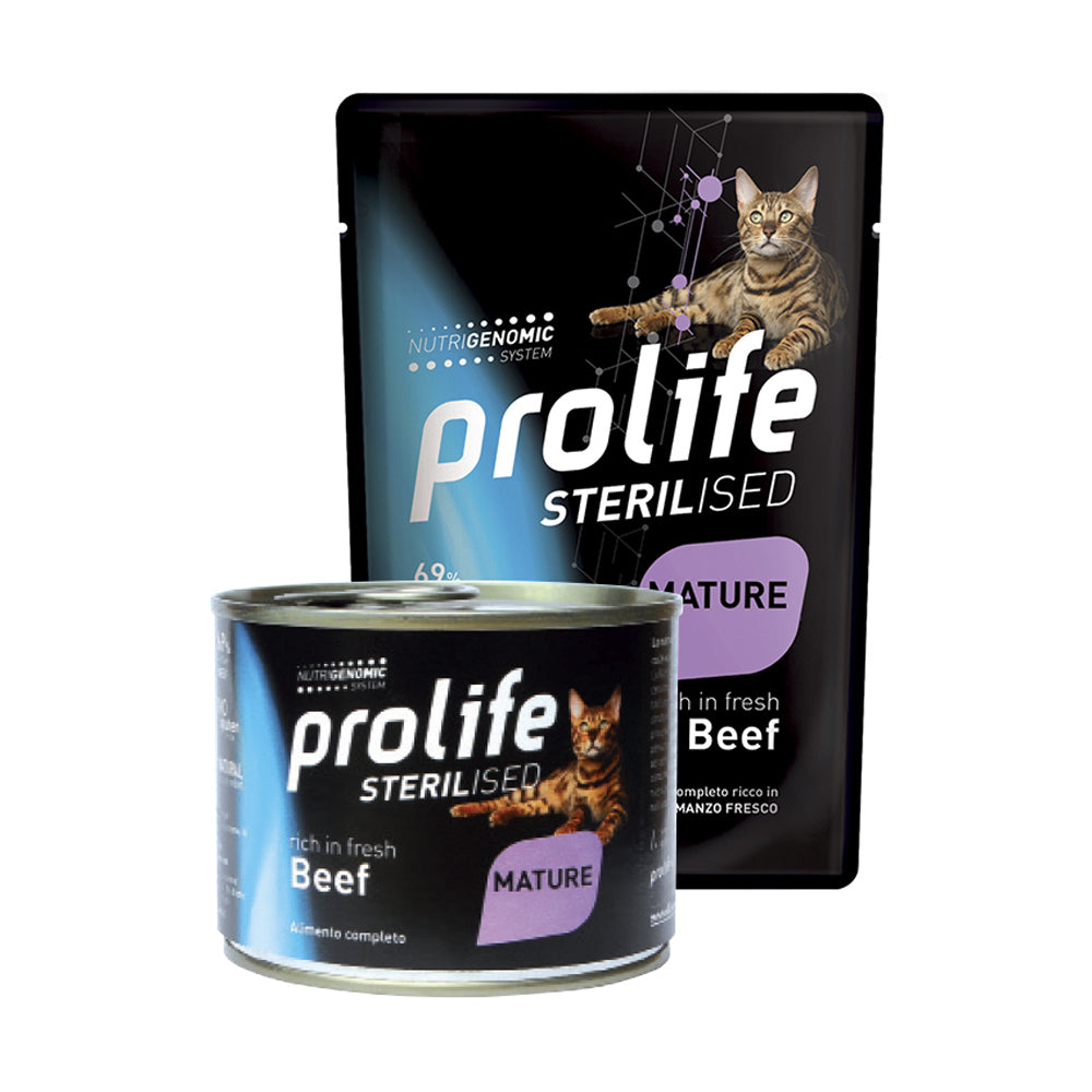 Prolife Sterilised Mature Manzo - umido gatto