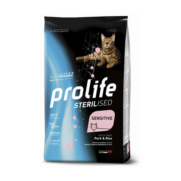 Prolife Gatto Sterilised Sensitive Maiale & Riso