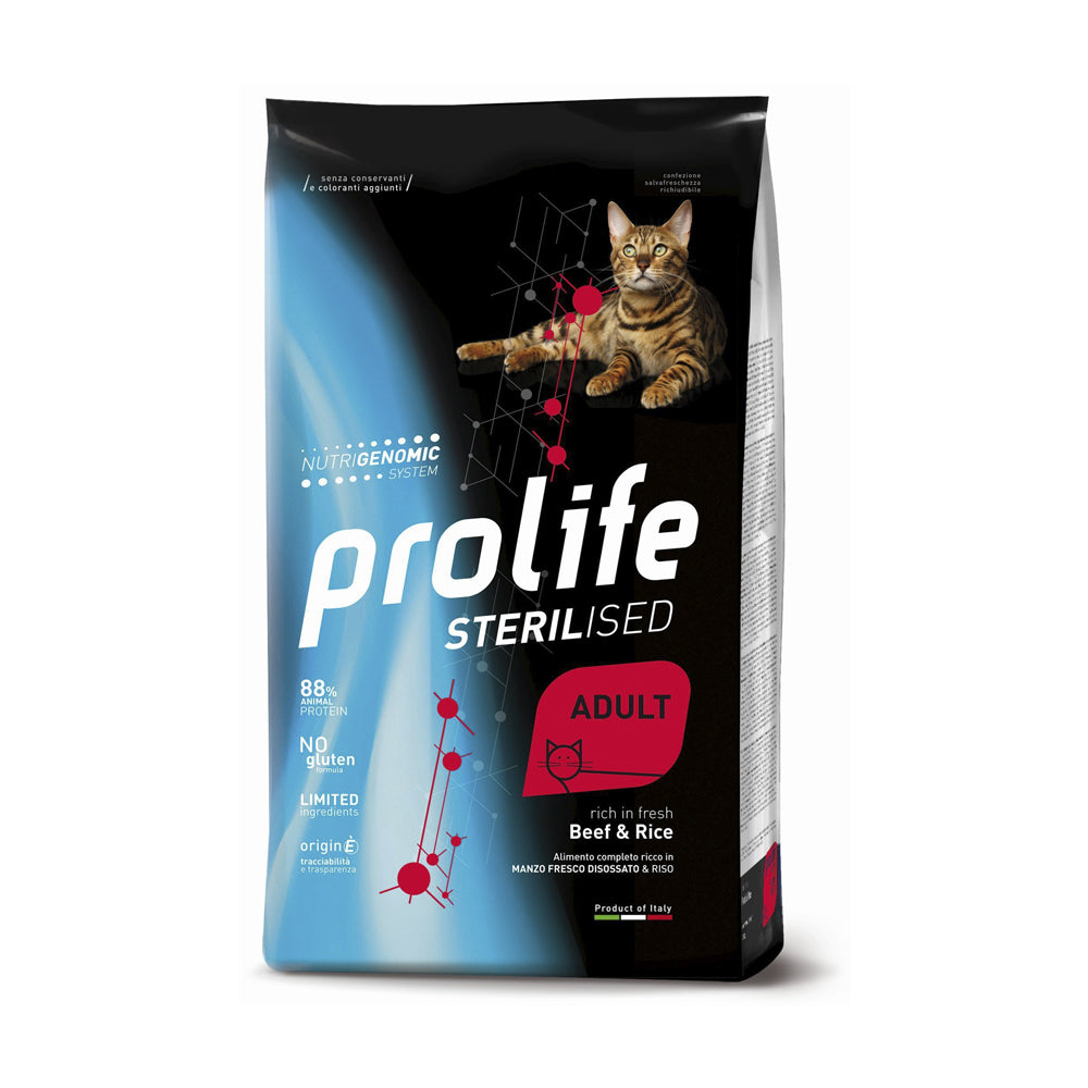 Prolife Gatto Sterilised Adult Manzo & Riso