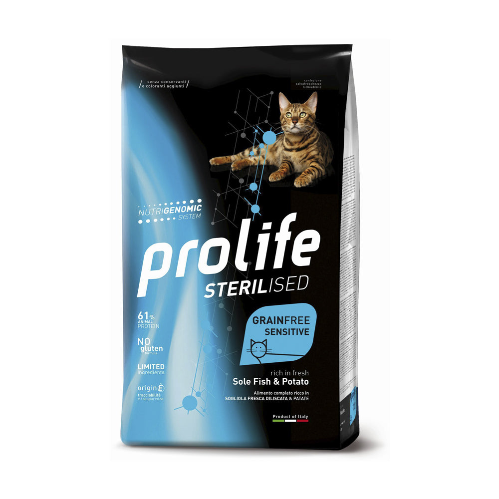 Prolife Gatto Sterilised Sensitive Sogliola & Patate
