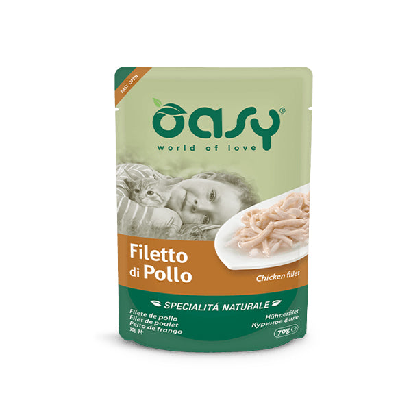 Oasy Umido Gatto SPECIALITÀ NATURALE • Filetto di Pollo