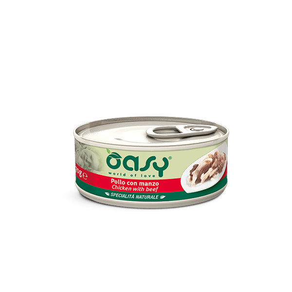 Oasy Umido Gatto SPECIALITÀ NATURALE • Pollo con Manzo