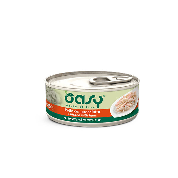 Oasy Umido Gatto SPECIALITÀ NATURALE • Pollo con Prosciutto